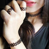 Vintage Boho Tattoo Choker Elastic Stretch Necklace Set Retro Henna