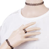 Vintage Boho Tattoo Choker Elastic Stretch Necklace Set Retro Henna