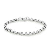 Vintage Cable Link Rope 925 Sterling Silver Bracelet