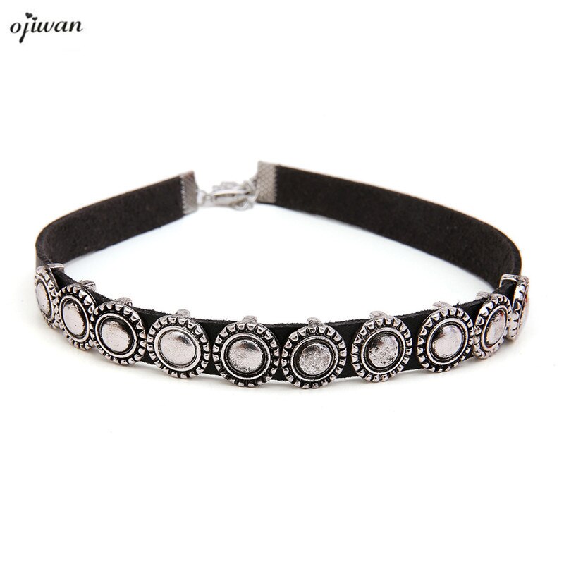 Vintage Choker Necklace Bohemian Black Velvet Choker Collar Necklace For Women Vintage Boho Jewelry