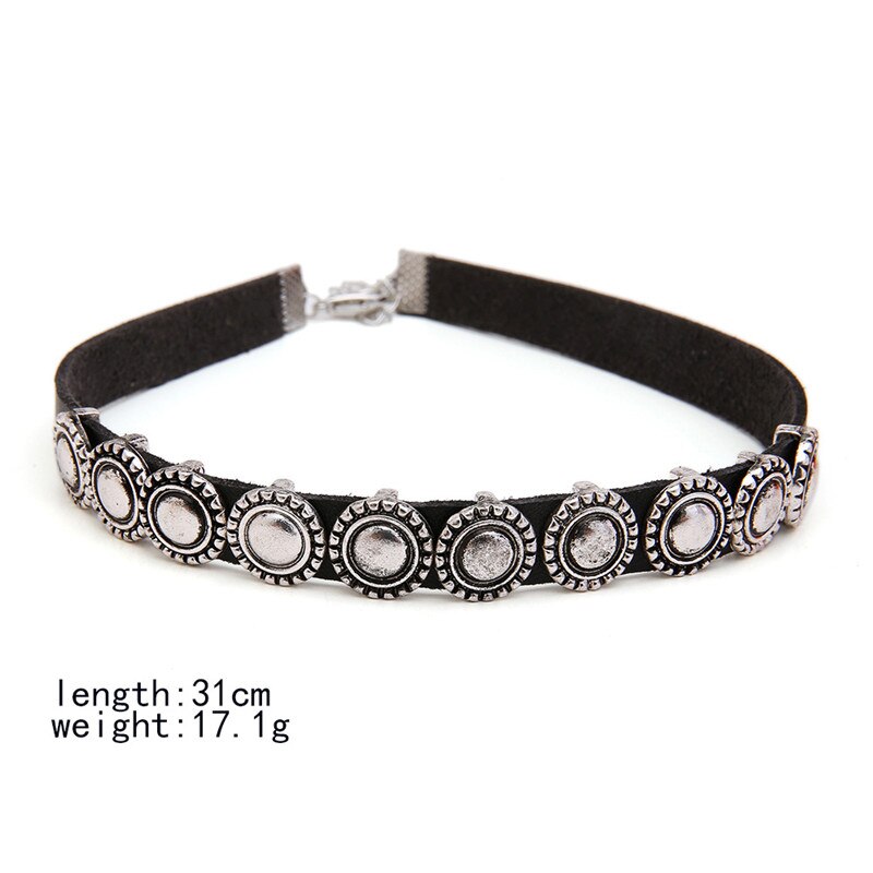 Vintage Choker Necklace Bohemian Black Velvet Choker Collar Necklace For Women Vintage Boho Jewelry