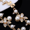 Vintage Chokers Necklaces Women Simulated-pearl Golden Plated Chain Choker Necklace Bijoux Femme Statement Necklace Wedding