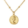 Vintage Coin Necklace for Women Men Gold Long Chain Boho Neckalce Gold Collar Punk Choker Jewelry 2022 Couple Gift