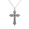 Vintage Cross Pendant Necklace For Women Men Gift Long Chain Punk Goth Jewelry Accessories Choker Gothic