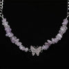 Vintage Crystal Butterfly Clavicle Chain Necklaces for Women Short Elegance Gravel Necklace 2021 Female Metal Necklace