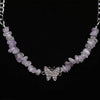Vintage Crystal Butterfly Clavicle Chain Necklaces for Women Short Elegance Gravel Necklace 2021 Female Metal Necklace
