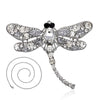 Vintage Crystal Dragonfly Necklace For Women Collar Pins Dragonfly Pendant Jewelry accessories enamel epacket drop shipping