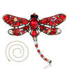 Vintage Crystal Dragonfly Necklace For Women Collar Pins Dragonfly Pendant Jewelry accessories enamel epacket drop shipping