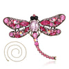 Vintage Crystal Dragonfly Necklace For Women Collar Pins Dragonfly Pendant Jewelry accessories enamel epacket drop shipping