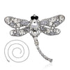 Vintage Crystal Dragonfly Necklace For Women Collar Pins Dragonfly Pendant Jewelry accessories enamel epacket drop shipping