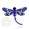 Vintage Crystal Dragonfly Necklace For Women Collar Pins Dragonfly Pendant Jewelry accessories enamel epacket drop shipping