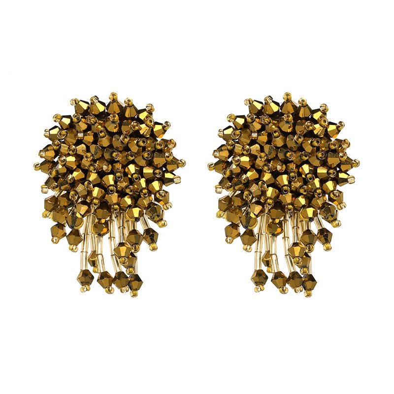Vintage Crystal Earring For Women Statement Jewelry Girls Handmade Beads Boho Tassels Fringe Earrings brincos