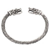 Vintage Cuff Silver two Faucet Bracelet & Bangle for Men Women Simple Classic Pulseras hombre Stainless Steel Male Jewelry Gift