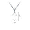Vintage Dark Gothic Hollow Cross Pendant Chain Necklace For Kpop Cool Harajuku Street Egirl Men Women Punk Halloween Jewelry N01