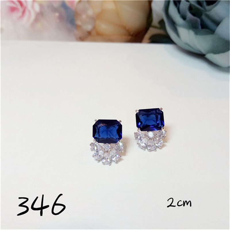 Vintage Drop Earrings For Women S925 Sterling Silver Natural Sapphire Gemstone Temperament Luxury Fine Jewelry Pendients Mujer