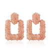 Vintage Earrings for women gold color Geometric statement earring 2020 texture metal drop earing Hanging fashion jewelry
