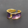 Vintage Enamel Dripping Oil Rings For Women Stainless Steel Opening Couple Ring  Aesthetic Jewelry Gift Anillos Mujer