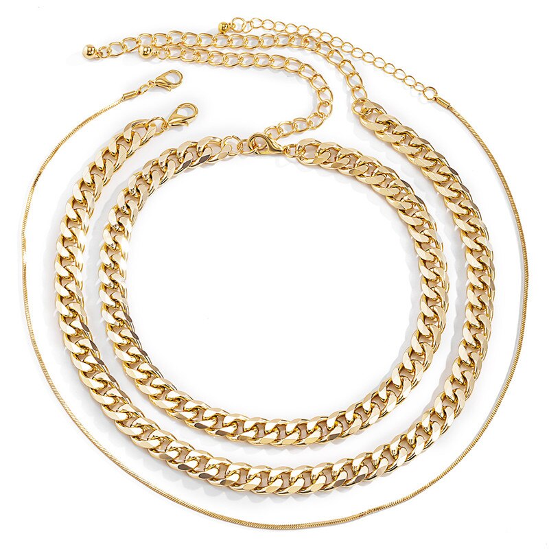 Vintage European American Style Women's Neck Chain Exaggerated Personality Gothic Short Clavicle Chocker Punk Unique Necklaces