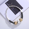 Vintage Exaggerated Round Ball Pendant Choker Necklaces for Women Boho Statement Necklace Jewelry