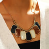 Vintage Exaggerated Round Pendant Choker Necklaces for Women Boho Gold Chain Big Wafer Dangle Statement Necklace Jewelry