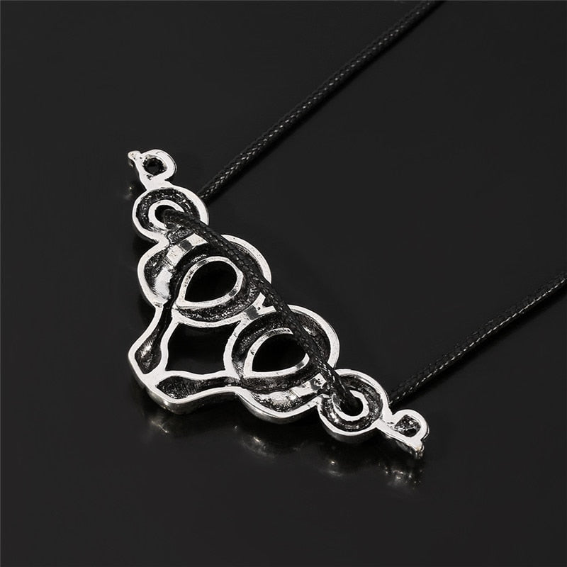 Vintage Snake Leather Wrap Choker Snake Necklace Witchy Gothic Crscent Goth Pagan Gothic Witchy Wicca Jewelry Gift