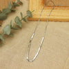 Vintage Girl Stainless Steel  Snake Chain Of Bone For Women Contracted Geometric Squares Collarbone Chain Jewelry