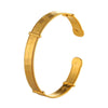 Vintage Gold Cuff Bracelet For Women Femme Open Bangle Adjustable Size Jewelry Accessories