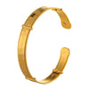 Vintage Gold Cuff Bracelet For Women Femme Open Bangle Adjustable Size Jewelry Accessories
