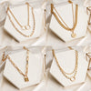 Vintage Golden Chains On The Neck  Choker Necklaces For Women Punk Metal Multi-layer Necklaces Female Jewelry 2022 Trend