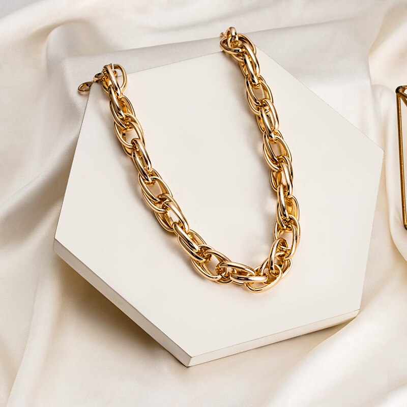 Vintage Golden Chains On The Neck  Choker Necklaces For Women Punk Metal Multi-layer Necklaces Female Jewelry 2022 Trend