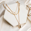 Vintage Golden Chains On The Neck  Choker Necklaces For Women Punk Metal Multi-layer Necklaces Female Jewelry 2022 Trend