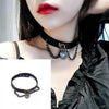 Vintage Gothic Heart Pendant Choker Necklaces For Women Girls Retro Trendy Punk Hip Hop Leather Neckalce Jewelry Gifts