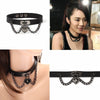 Vintage Gothic Heart Pendant Choker Necklaces For Women Girls Retro Trendy Punk Hip Hop Leather Neckalce Jewelry Gifts