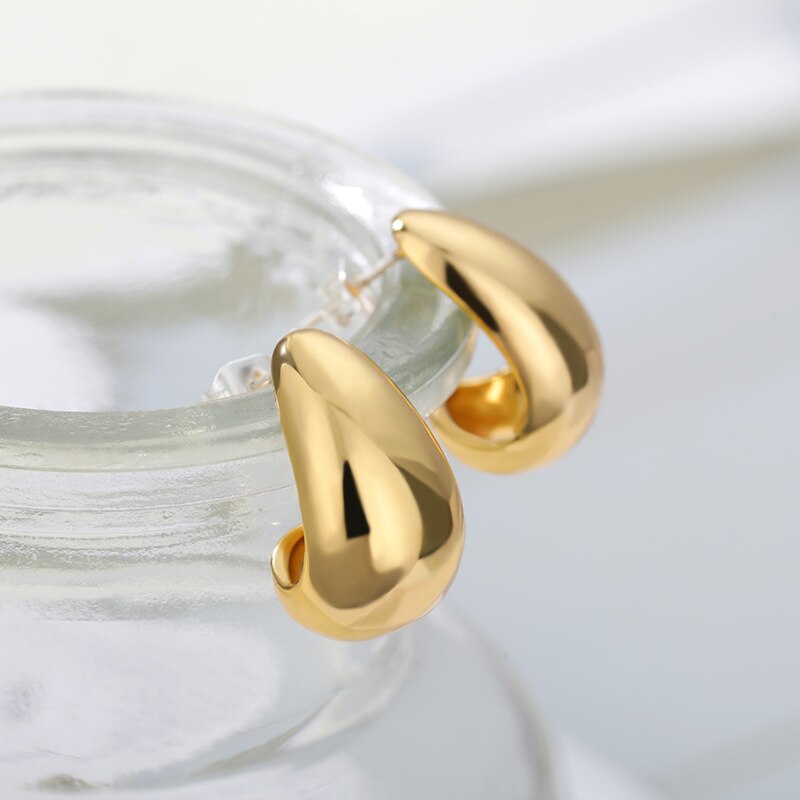 Vintage Imitation Pearl Earrings For Women Stainless Steel Geometric Elegant Stud Earring 2023 Trend Couple Party Jewelry Gift