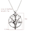 Vintage Kuroshitsuji Pentagram Skull Goat Head Necklace Punk Rock Hollow Sheep Skulls Pendant Necklaces For Women Men Jewelry