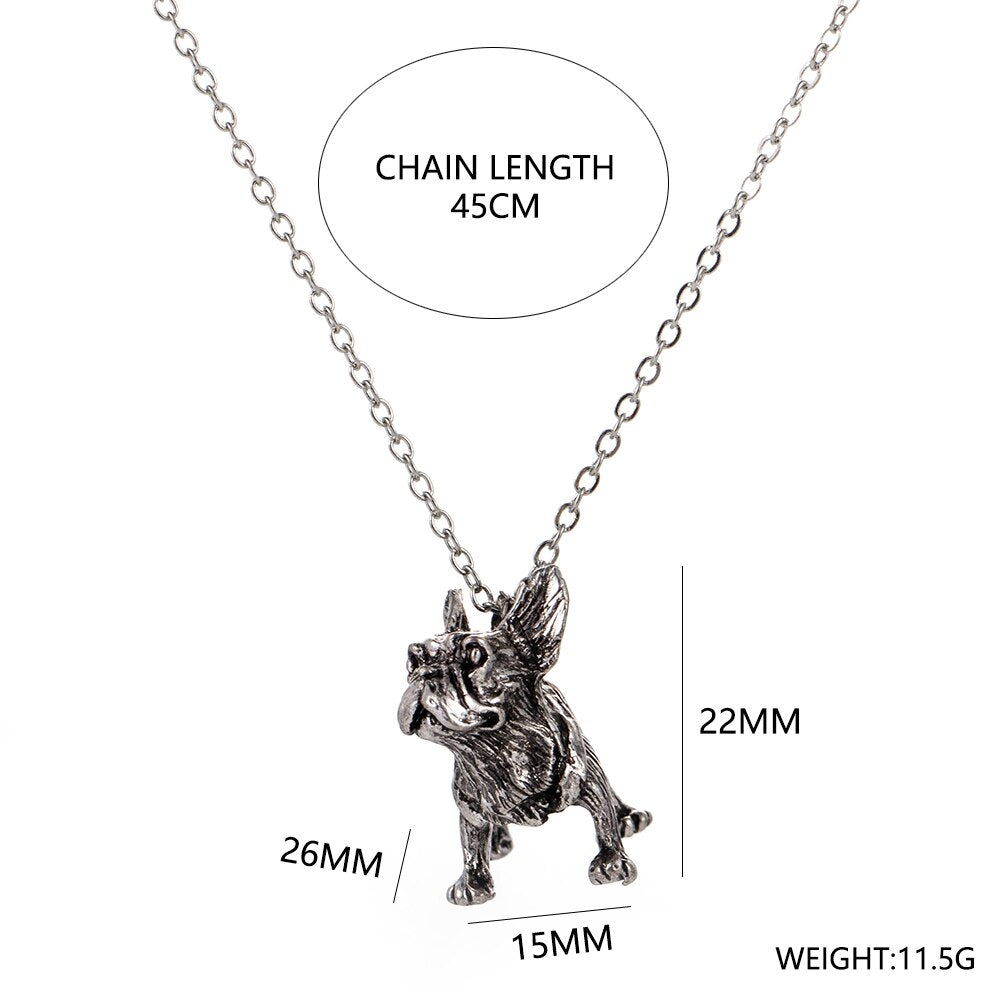 Vintage Ladybug Dog Necklace Pocket Punk Jewelry Necklace Metal Miracle Gothic Rabbit Bunny Kwami Pendant Comic Cat Kid Gift