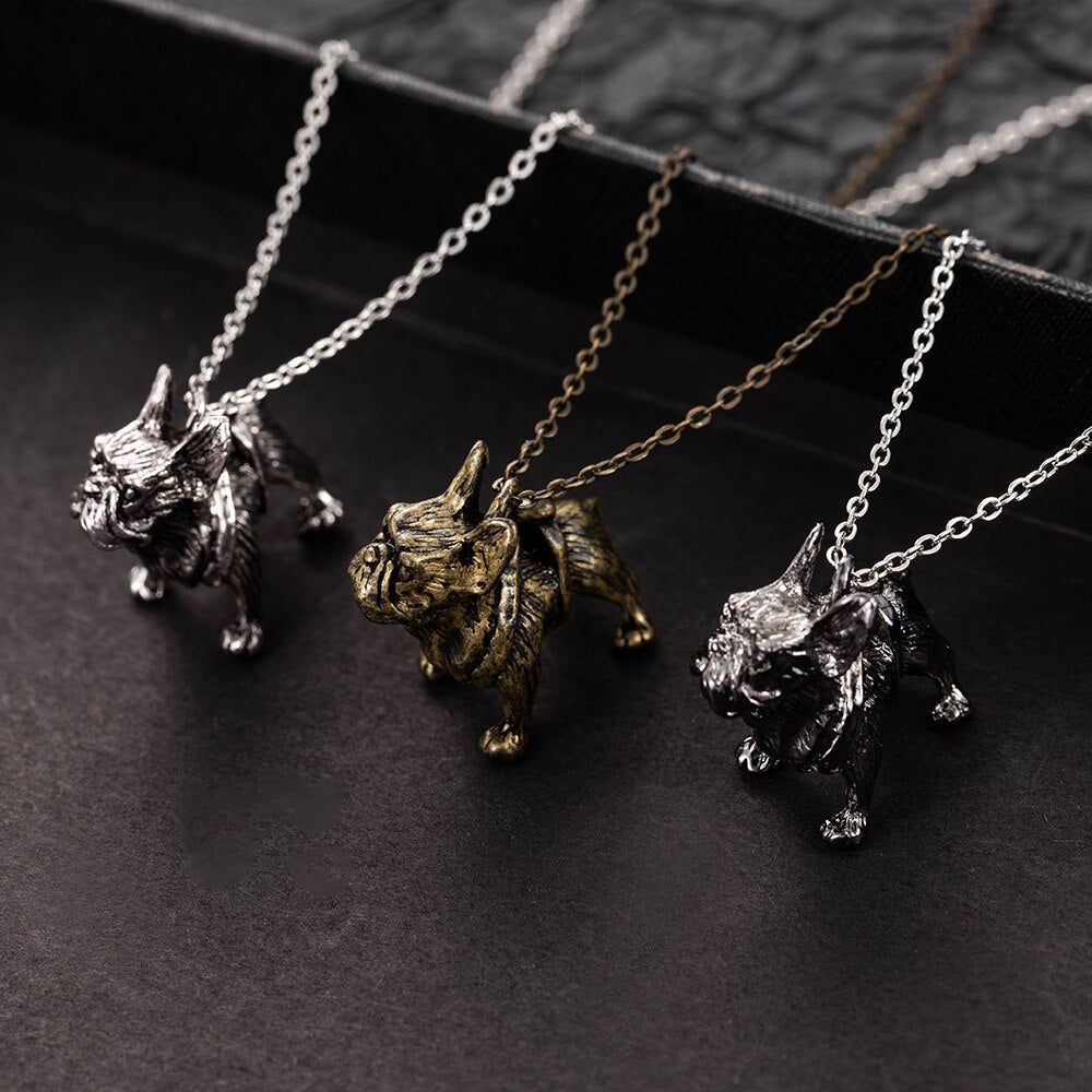 Vintage Ladybug Dog Necklace Pocket Punk Jewelry Necklace Metal Miracle Gothic Rabbit Bunny Kwami Pendant Comic Cat Kid Gift