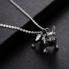 Vintage Ladybug Dog Necklace Pocket Punk Jewelry Necklace Metal Miracle Gothic Rabbit Bunny Kwami Pendant Comic Cat Kid Gift