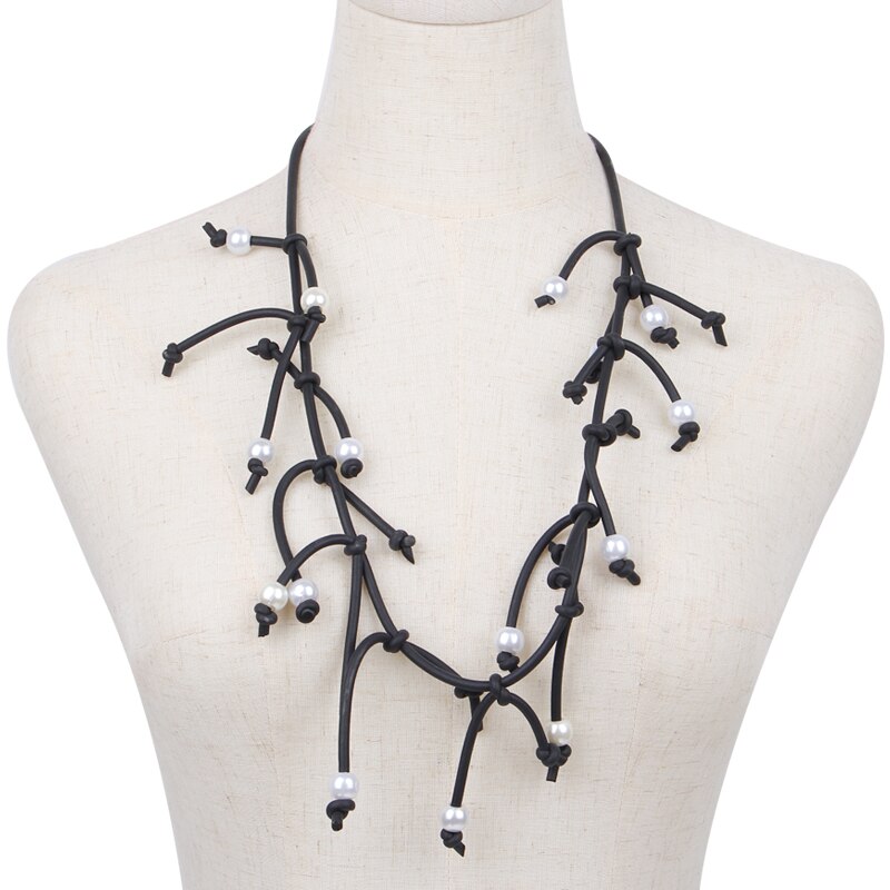 Vintage Layered Pearls Necklace Rare Things For Women Boho Style Multi-Layer Light Chain Choker Necklace Stylish Collar Jewelry