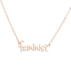 Vintage Letter Feminist Necklaces for Girls Women The Future Is Female Pendant Dainty Strong Woman's Jewelry Gift Collier Bijoux