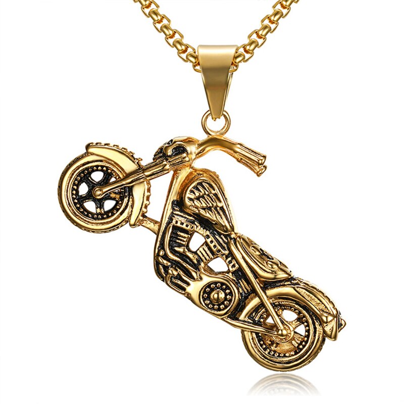 Vintage Men's Gothic Punk Skull Pendant Necklace Gothic Punk Viking Norse Rune Warrior Necklace HipHop Rock Biker Party Jewelry