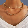 Vintage Multi-layer Chain Choker Necklace For Women Portrait Chunky Chain Necklaces Office Party Jewelry Trendy 2021