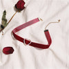 Vintage Pearl Velvet Chokers Necklaces for Women Girls Cute Retro Geometric Heart Collar Necklace Jewelry  Gift