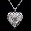 Vintage Photo Locket Pendant Necklace  Trendy Hollow Heart Shaped Necklaces & Pendants Fashion Jewelry Accessories