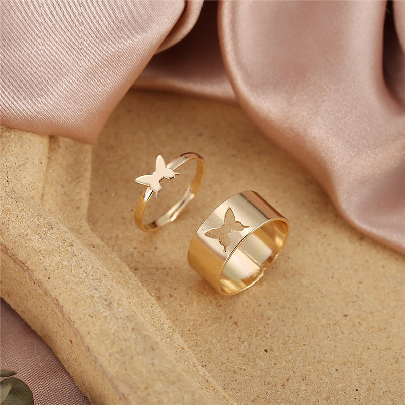 Vintage Punk Moon Stars Rings For Women 3PCS Retro Silver Color Geometric Sun Opening Knuckle Unisex Trendy Finger Ring Jewelry