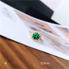 Vintage Rings For Women S925 Sterling Silver Emerald Green Gemstone Adjustable Ring Gold Bridal Wedding Fine Jewelry Accessories