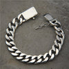 Vintage S925 W Chain Rock Punk Bracelet Male Sterling Silver Domineering Fashion European And American Personality Jewelry