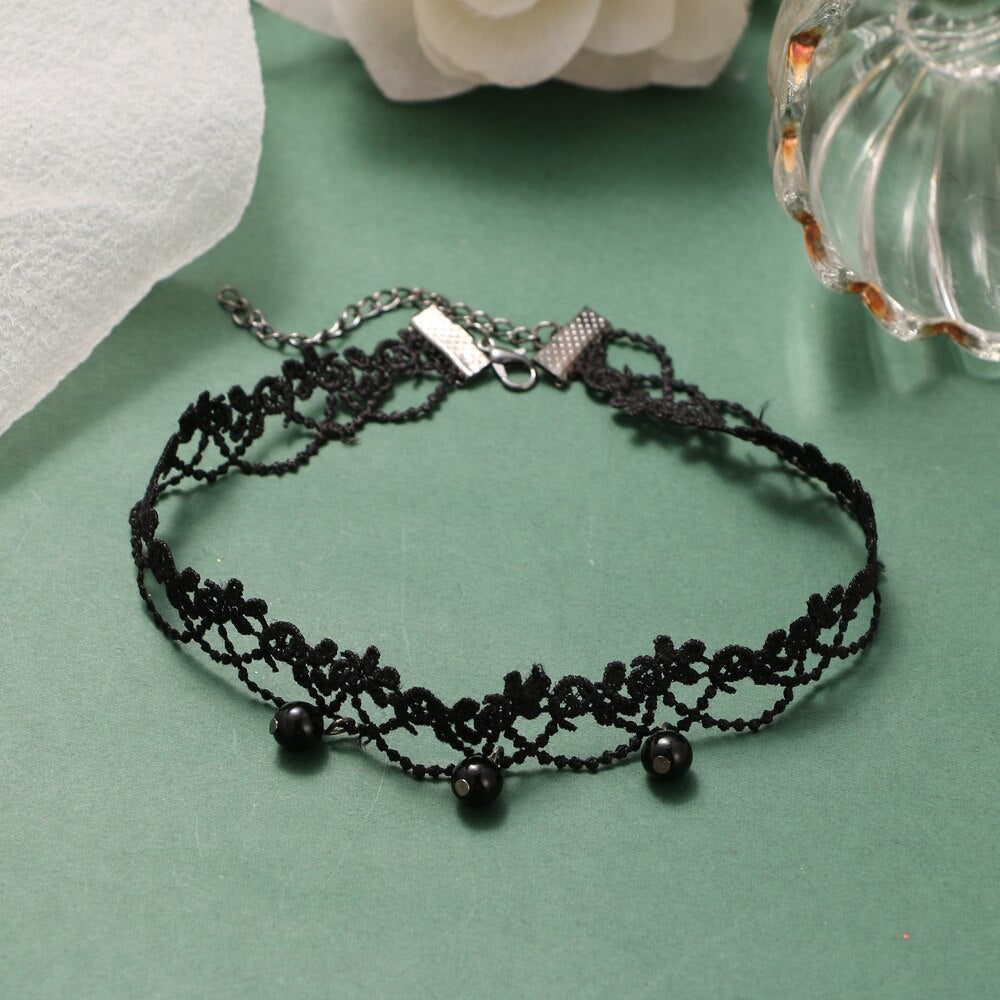 Vintage Sexy punk Choker Collar leather choker cosplay Gothic jewelry women Wedding necklace Harajuku accessories