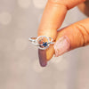 Vintage Shining Zircon Planet Rings Delicate 925 Silver Star Earth Universe Ring Necklace Retro Party Wedding Women Jewelry Gift
