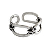 Vintage Silver Colour Chain Adjustable Ring Women  Designer Jewelry Gothic Punk Accessories  GaaBou Jewellery